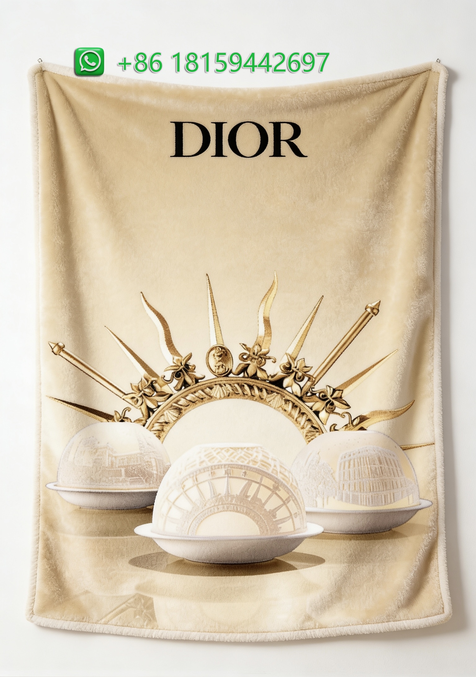 Dior Throw Blankets